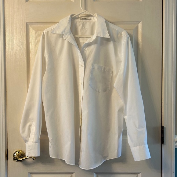 Foxcroft No-iron White Button Down Shirt, size 14 - Picture 1 of 7